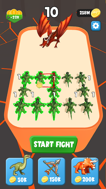 #4. Merge Dinosaur - Fuse & Fight (Android) By: BigQ Apps