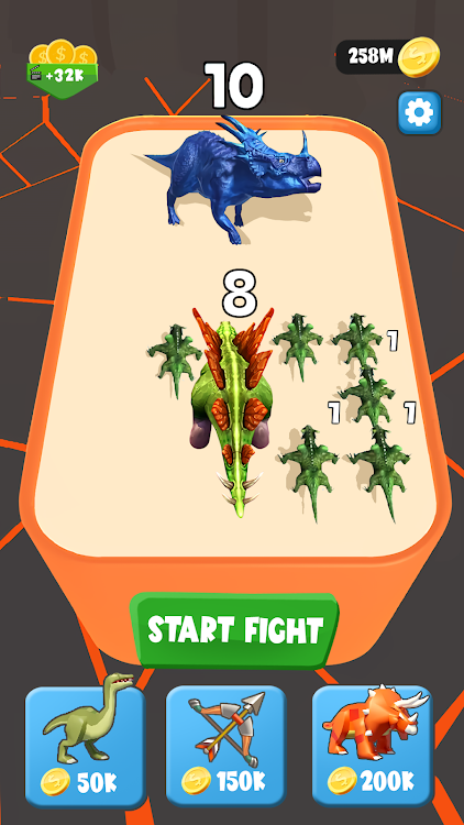 #5. Merge Dinosaur - Fuse & Fight (Android) By: BigQ Apps