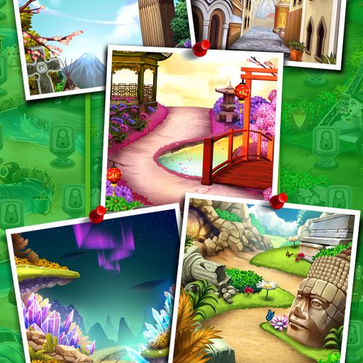 #3. Mahjong World Adventure (Android) By: Beautiful Mahjong Games by Difference Games