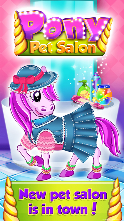 #4. Pet Salon - Pony Care Games (Android) By: foxgame - Color art & Puzzle game