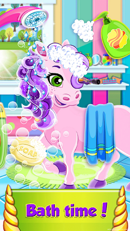 #6. Pet Salon - Pony Care Games (Android) By: foxgame - Color art & Puzzle game