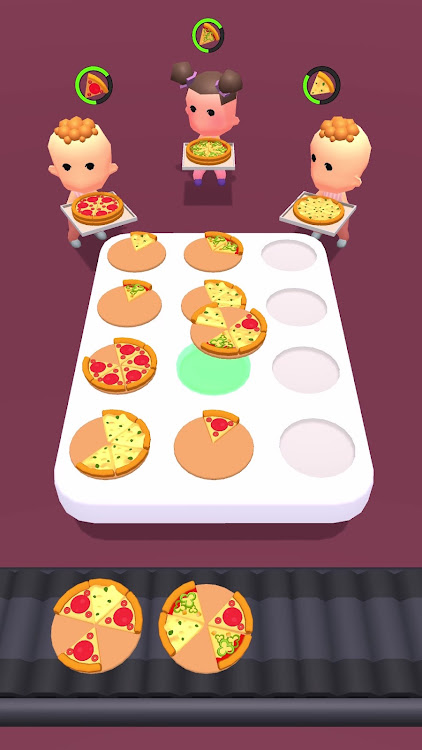 #2. Pizza Sort 3D (Android) By: Tiger Games Lab