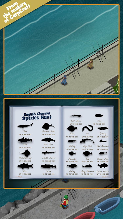 #2. Seacraft: Sea Fishing Game (Android) By: ZXDigital Ltd