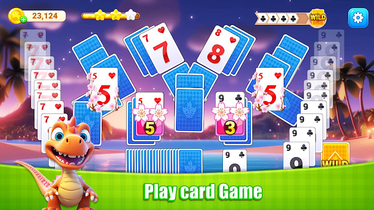 #5. Solitaire TriPeaks India (Android) By: kungfu mahjong® solitaire shooter