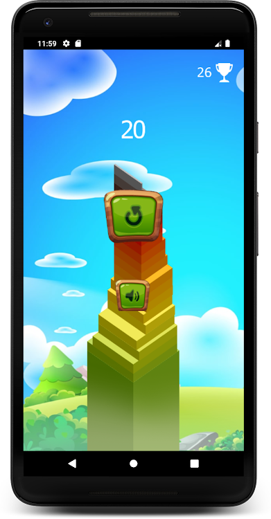 #3. Stack Builder - Game (Android) By: Lionheartapps