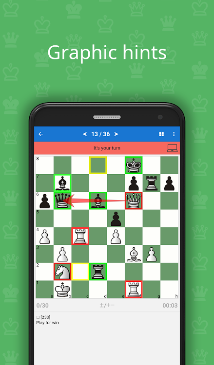 #3. Chess King - Learn to Play (Android) By: Chess King