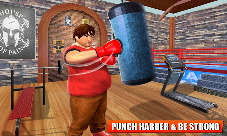 #4. Fat Boy Gym Fitness Games (Android) By: Game Kraft Studios