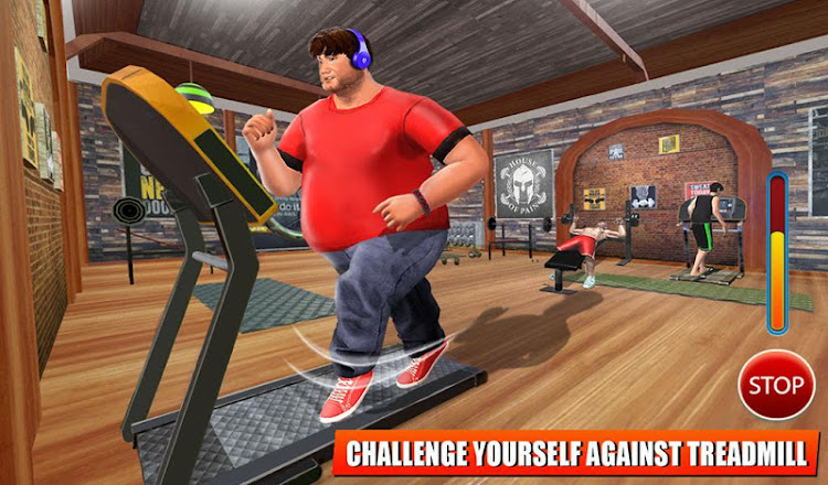 #6. Fat Boy Gym Fitness Games (Android) By: Game Kraft Studios