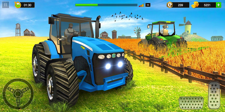 #3. Tractor Farm Simulator Games (Android) By: Origin Gamez