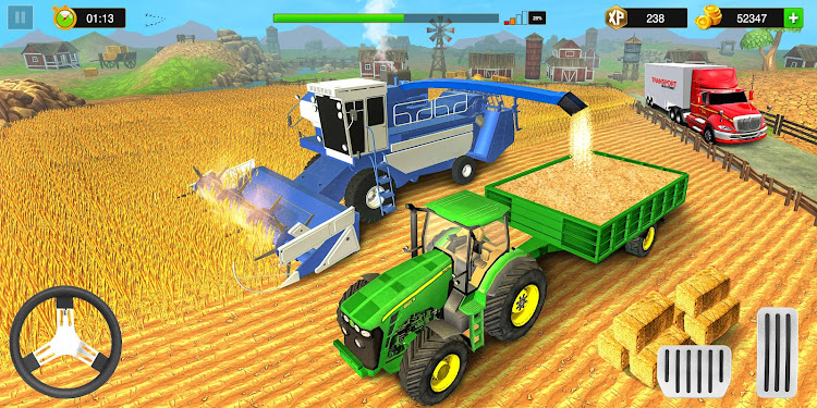 #5. Tractor Farm Simulator Games (Android) By: Origin Gamez