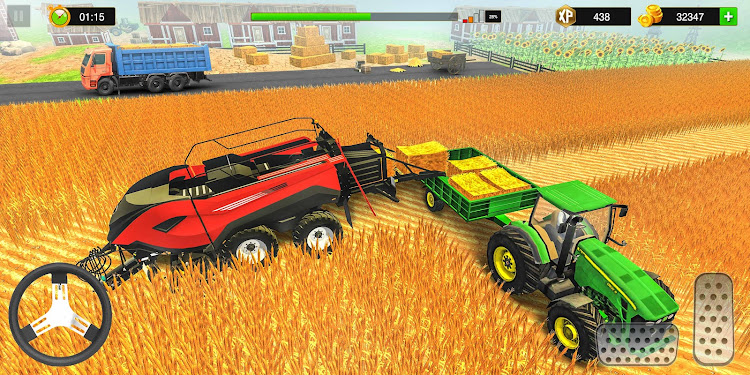 #6. Tractor Farm Simulator Games (Android) By: Origin Gamez