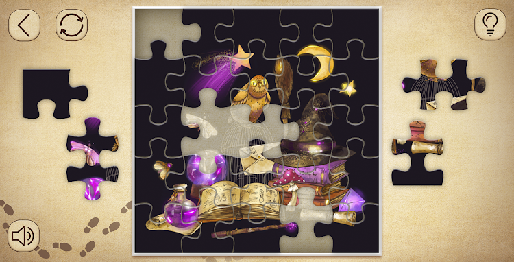 #5. Magic jigsaw puzzles offline (Android) By: Girls Photo Editor