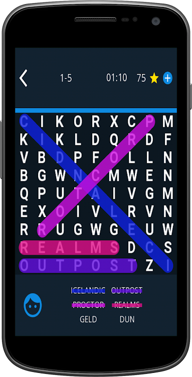 #7. Word Search: Build Word Power (Android) By: PocketStar