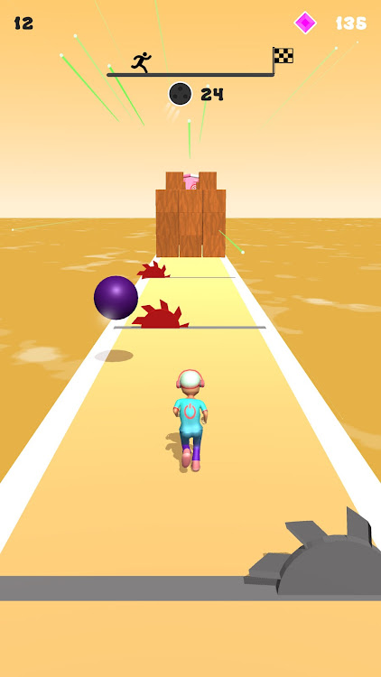 #2. KnockDown Run 3D - Fun Race 3D (Android) By: Supercode Games