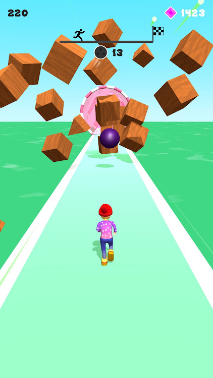 #5. KnockDown Run 3D - Fun Race 3D (Android) By: Supercode Games