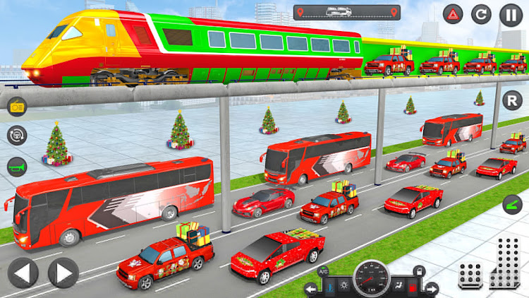 #4. Santa Transporter Truck Games (Android) By: Contra 3D Games