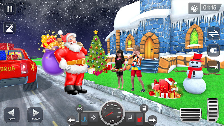 #6. Santa Transporter Truck Games (Android) By: Contra 3D Games