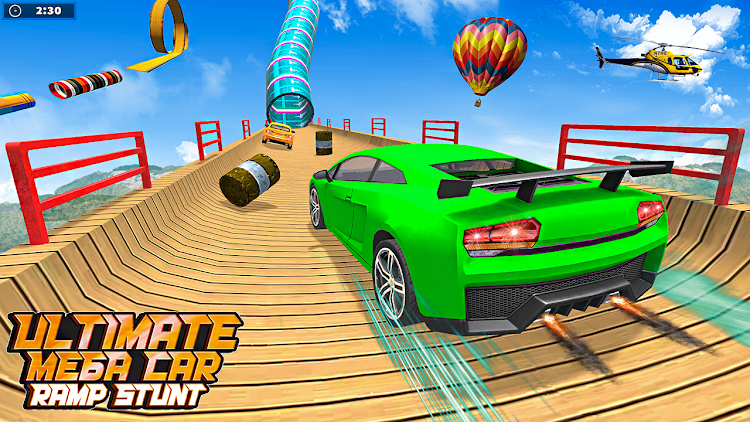 #2. Ultimate Mega Ramp Car Stunt (Android) By: Hexabin Games