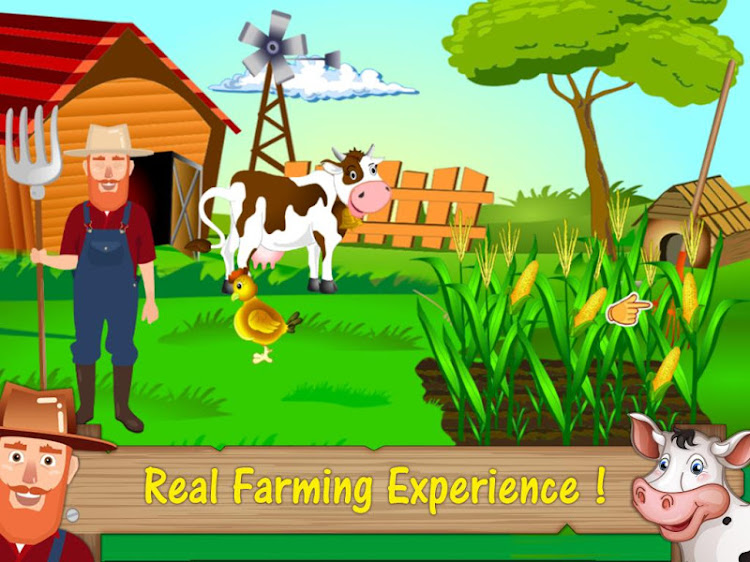 #4. Cow Farm - Farming Games (Android) By: playNfun - educational & girl games