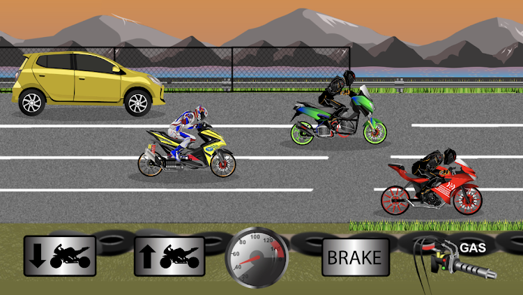 #2. Indonesia Drag Bike Racing (Android) By: Mari Berkembang