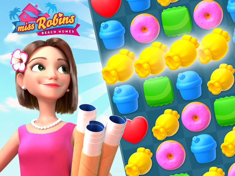 #7. Beach Homes Design : Miss Robi (Android) By: Giraffe Games Limited