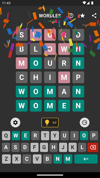 #3. Wordles Pro (Android) By: Giftin Technologies