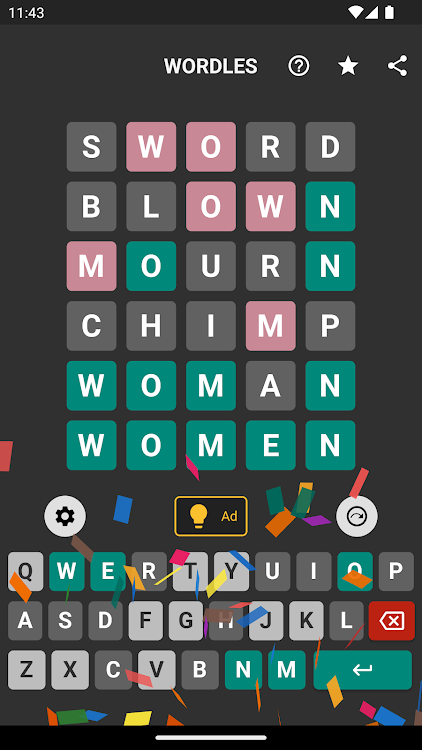 #4. Wordles Pro (Android) By: Giftin Technologies