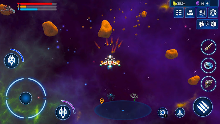 #6. Space Miner Simulator (Android) By: Alice Game Studio