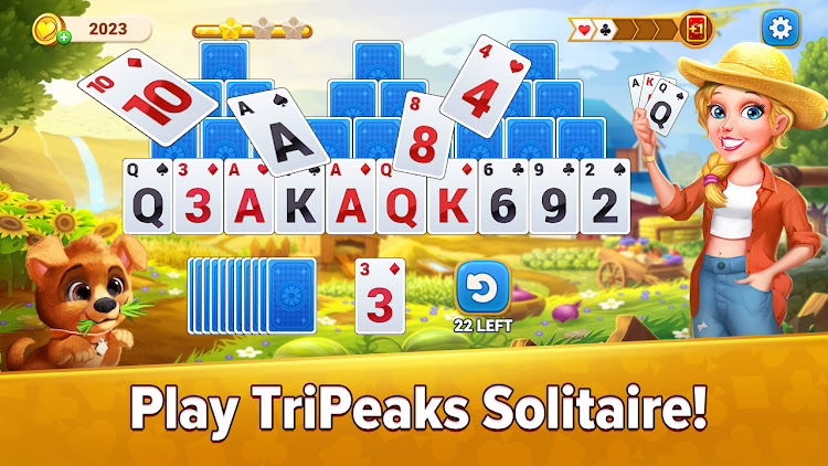 #8. TriPeaks Solitiare Game (Android) By: wu game and apps