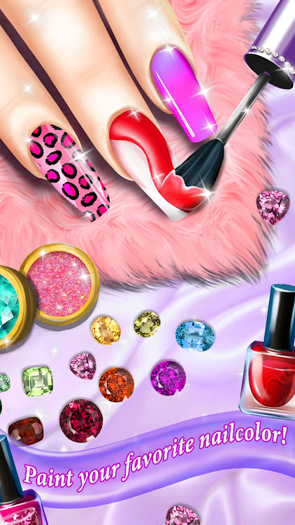 #3. Nail Art Salon Girls Game (Android) By: Play Nation