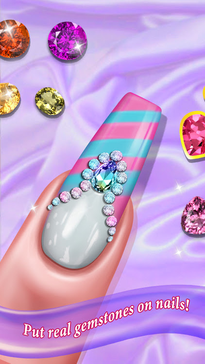 #5. Nail Art Salon Girls Game (Android) By: Play Nation