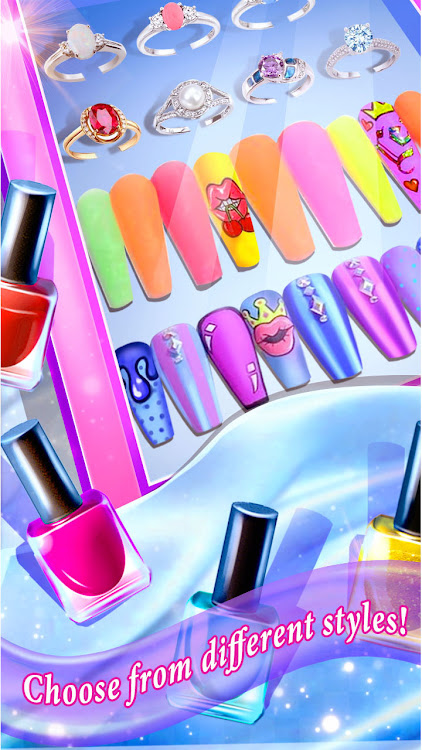 #7. Nail Art Salon Girls Game (Android) By: Play Nation