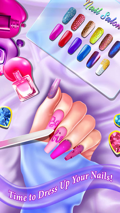 #8. Nail Art Salon Girls Game (Android) By: Play Nation