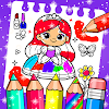 Girls Coloring Game Doll Paint icon