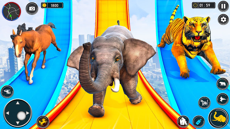 #3. GT Animal Stunt Simulator 3D (Android) By: Happy Family Studio