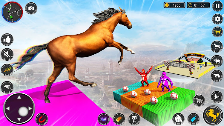 #6. GT Animal Stunt Simulator 3D (Android) By: Happy Family Studio