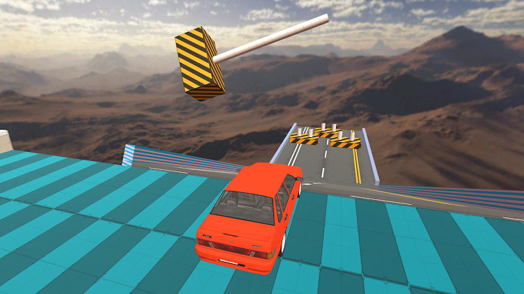 #3. Car Crash Stunt ramp: Spusk 3D (Android) By: LastCall