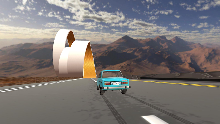 #5. Car Crash Stunt ramp: Spusk 3D (Android) By: LastCall