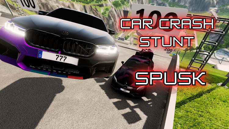 #6. Car Crash Stunt ramp: Spusk 3D (Android) By: LastCall