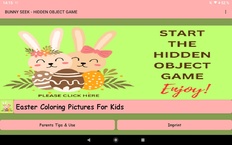 #8. Bunny Seek Game & Coloring App (Android) By: ml-dev