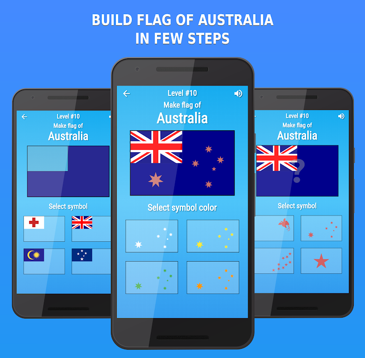 #3. Flag Puzzle Quiz (Android) By: Telum Apps