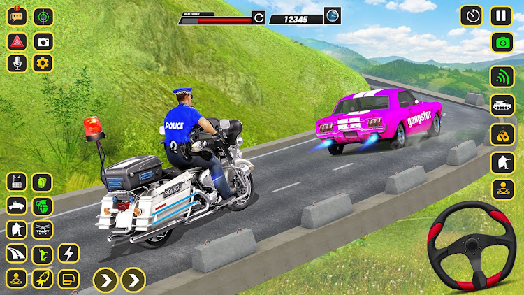 #4. Police Car Chase Gangster Game (Android) By: Fast Games Studio Ltd.