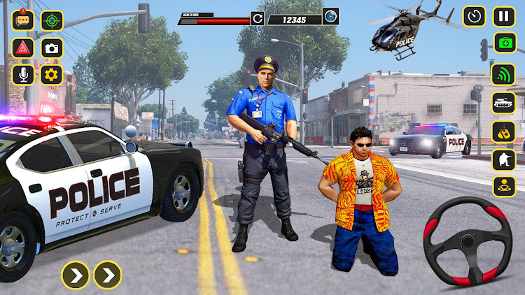 #10. Police Car Chase Gangster Game (Android) By: Fast Games Studio Ltd.