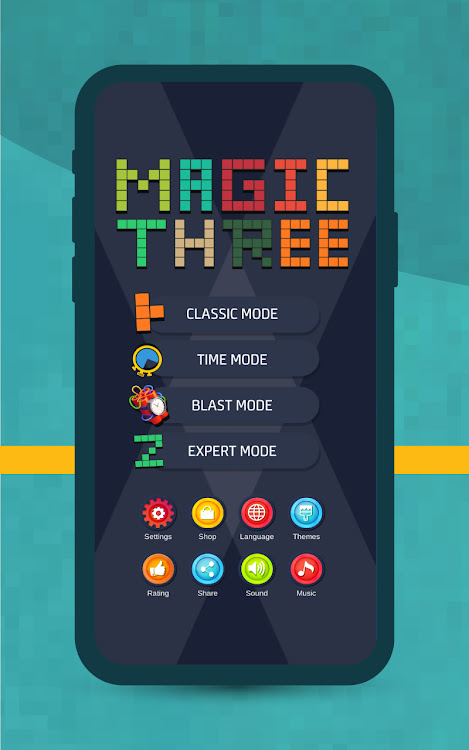 #9. Magic Three Puzzle Brain Game (Android) By: Pixel Cube