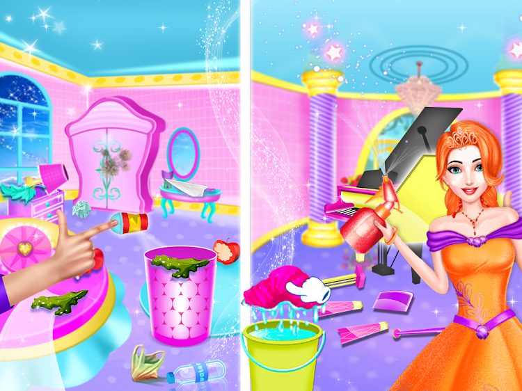 #3. Princess House Big Cleaning (Android) By: Tuni Games