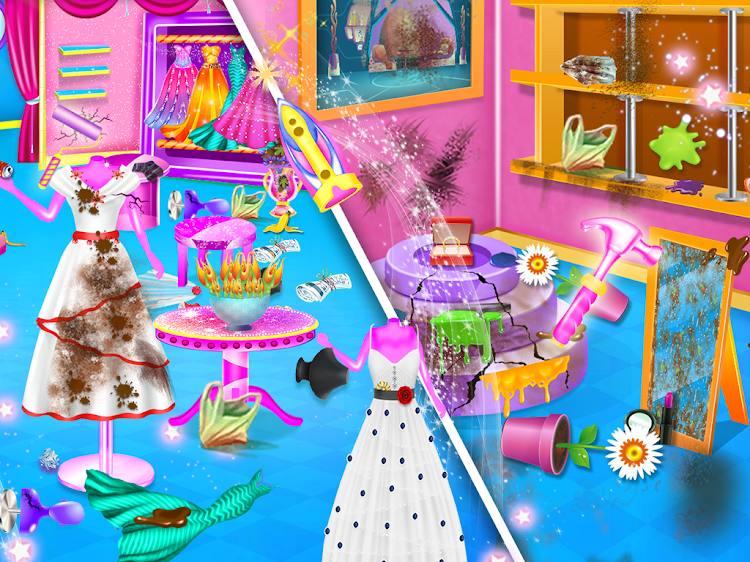 #9. Princess House Big Cleaning (Android) By: Tuni Games