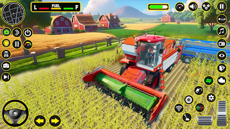 #4. Tractor Driving Farming Games (Android) By: LoopStack Studio