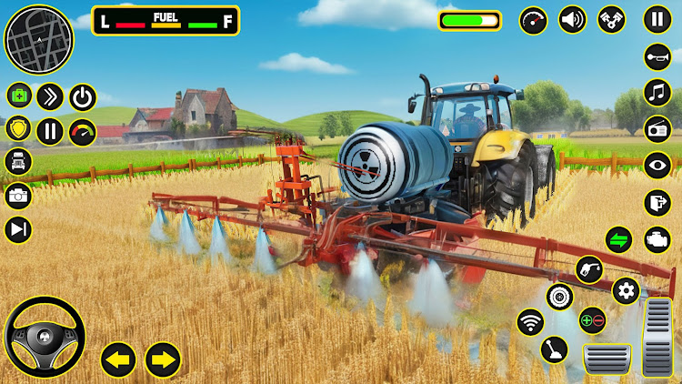 #5. Tractor Driving Farming Games (Android) By: LoopStack Studio