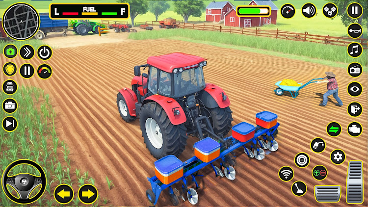 #7. Tractor Driving Farming Games (Android) By: LoopStack Studio