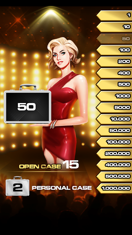 #3. Deal To Be A Millionaire (Android) By: Niceteen Games